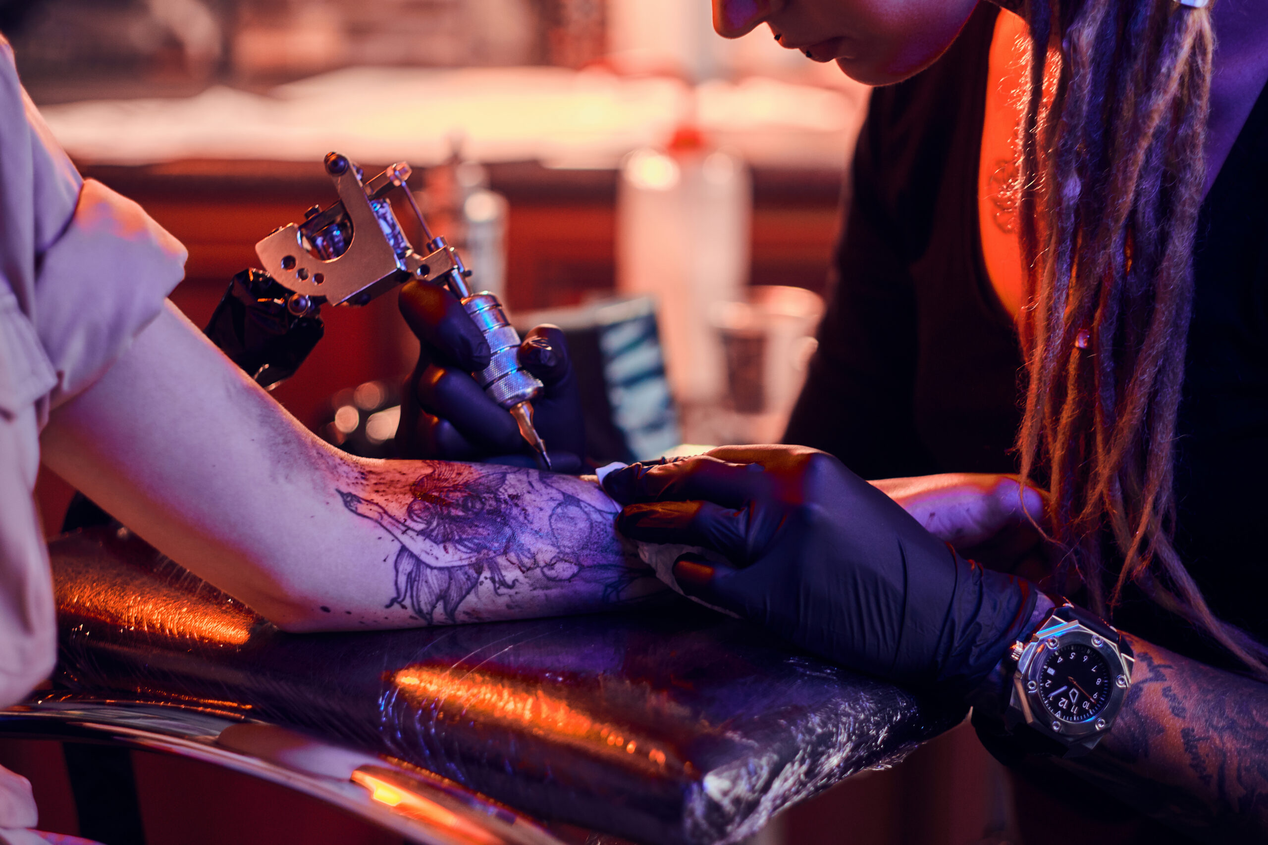 Walk in tattoo parlour